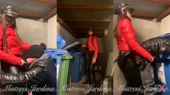Fucked at night in a dumpster - Mistress Jardena | 3x-strapon.com
