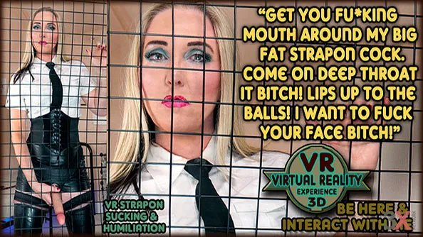 Strapon Through The Bars - VR - The English Mansion - Mistress Sidonia