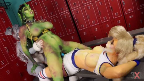 Space Jam Hardcore Strap Fuck - Cherie Deville X Bishoujomom (4K) - Little Puck - Cherie Deville, Juliette Michele, Bishoujomom, Lola Bunny