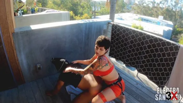 Fucking His Ass Outdoors - Electra Santiago