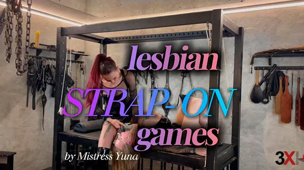 Lesbian Strap-On Games (Ger) - Dominatrix Yuna and Marie Hardon