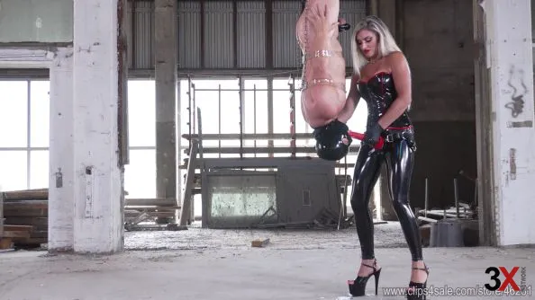 Suspension And Deep Throat Fucking (4K) - Strap-on Bitch - Mistress Iside