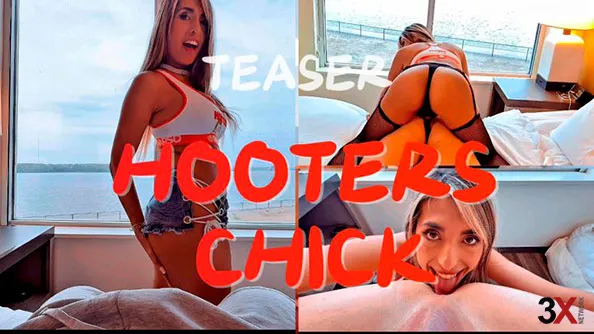 HOOTERS CHICK… Femdom waitress pegging and feeding lucky man his CUM! (4K) - Luna Colombiana xxx