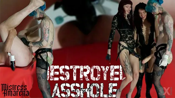 Destroyed asshole - 3 girls strapon - Mistress Amarena, Denise O, Ele Queen
