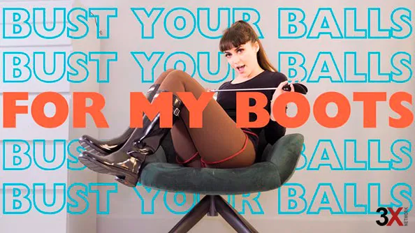 Bust your balls for my boots (4K) - Domino Faye