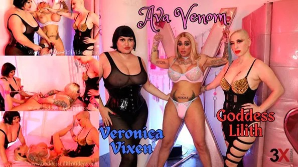Strap-on Threesome with Goddess Lilith, Veronica Vixen, and Ava Venom - Goddess Lilith Sadistic Queen
