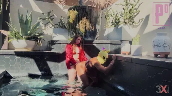 Sexy Luxury Vacation Pool Pegging (4K) - Pegging Only - Alana Reign