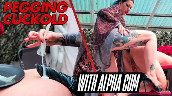 Beta ass fucked with Alpha cum: cuckold pegging humiliation - Demoness Luna
