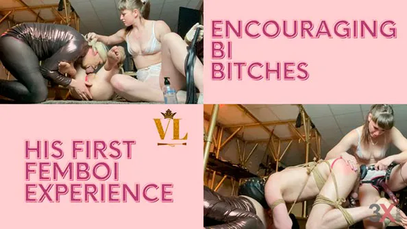 Encouraging Bi Bitches! His First Time! - Vivienne l'Amour
